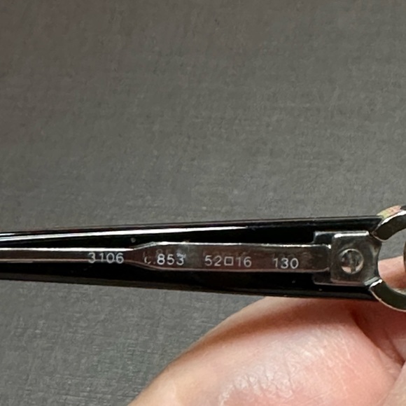 Chanel Vintage Glasses 50mm Black on Puple - Picture 8 of 15